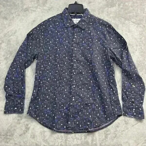 Robert Graham Shirt Mens Large Arcade Print Classic Fit Button Down Casual